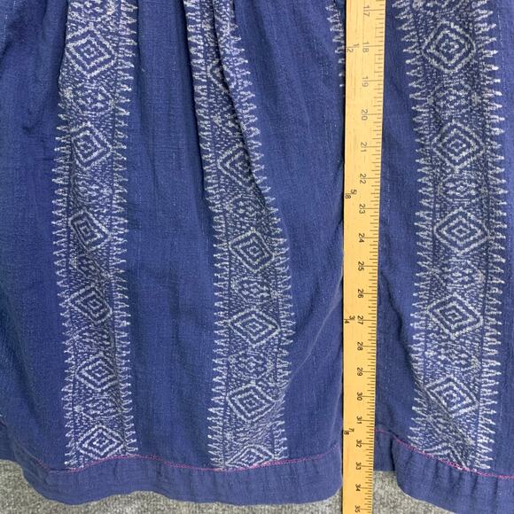 ANTHROPOLOGIE AKEMI KIN Dress Sz 4 Embroidered Metallic Cotton Morwen Shift - Picture 6 of 13